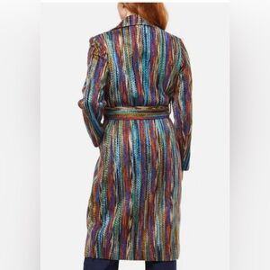 Kathy Ireland Multi-Color Faux Wool Coat (beautiful color)